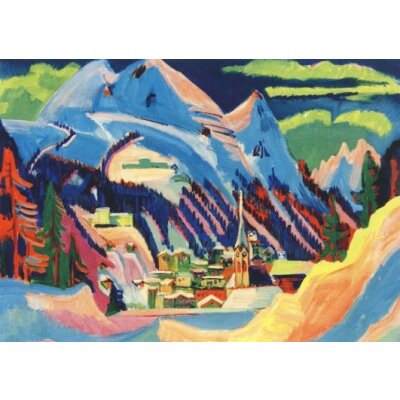 Ernst Ludwig Kirchner. Davos im Schnee, 1923