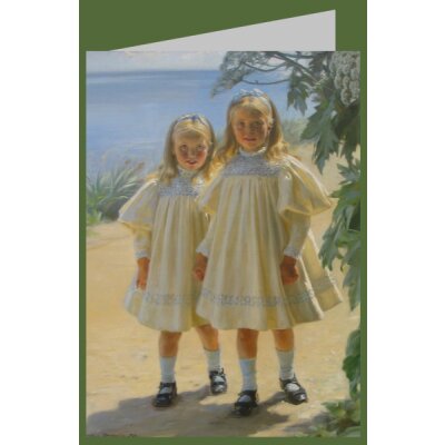 Peder Severin Krøyer. Zwei Mädchen am Strand (ohne Titel)