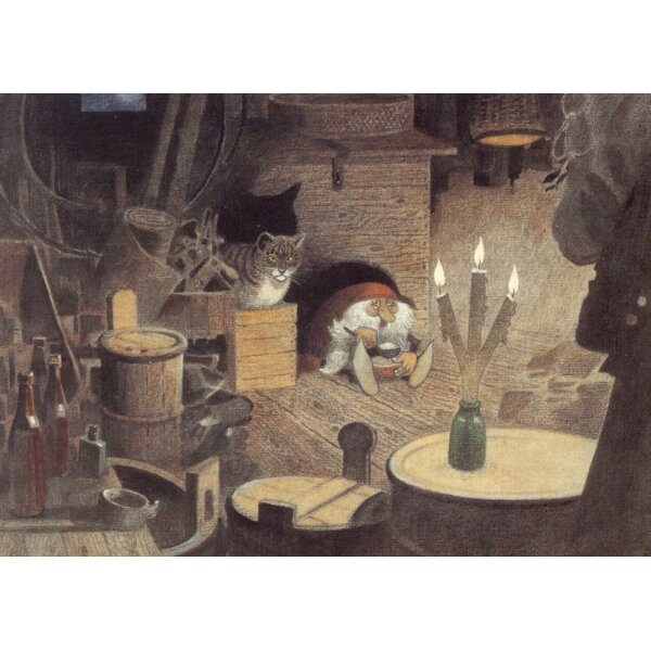 Christina Wiberg. Tomte am Kamin