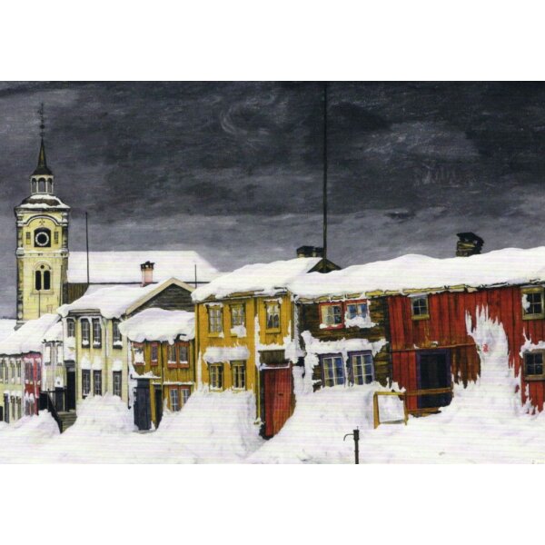 Harald Sohlberg. Straße in Roros im Winter, 1903