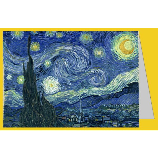 Vincent van Gogh. Sternennacht (Zypressen und Dorf)