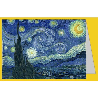 Vincent van Gogh. Sternennacht (Zypressen und Dorf)