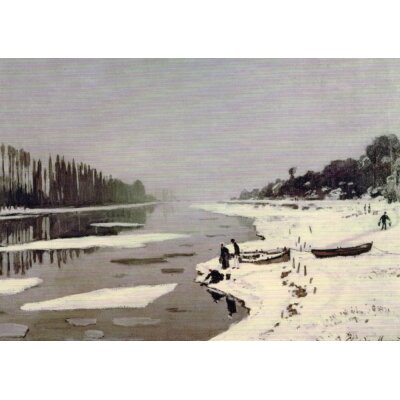 Claude Monet. Eis auf der Seine bei Bougival, 1867/68