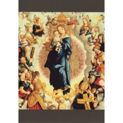 Meister von Meßkirch. Die durch Engel bekrönte Muttergottes.