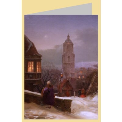 Ernst Ferdinand Oehme. Stille Weihnacht, Meißen im...