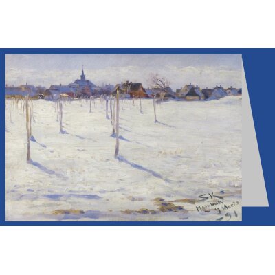 Peder Severin Krøyer. Hornbaek im Winter, 1891