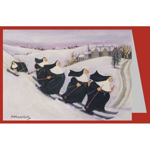 Margaret Loxton. Skifahren