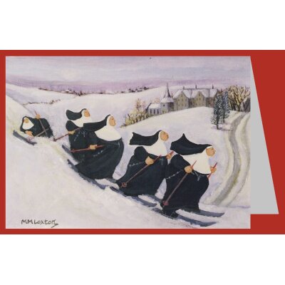 Margaret Loxton. Skifahren