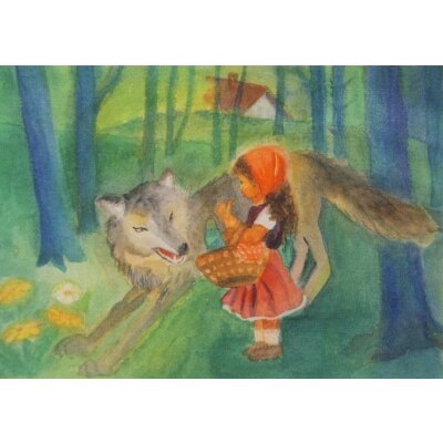 Dorothea Schmidt. Rotkäppchen und der Wolf