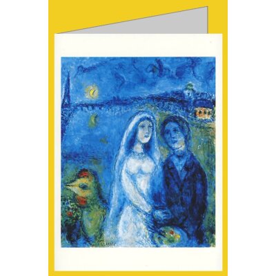 Marc Chagall. Brautpaar mit Eiffelturm, 1982-83