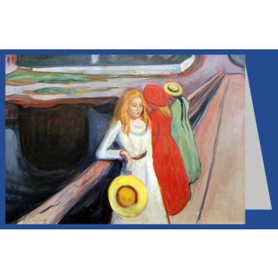 Edvard Munch. Maedchen auf der Bruecke, um 1900