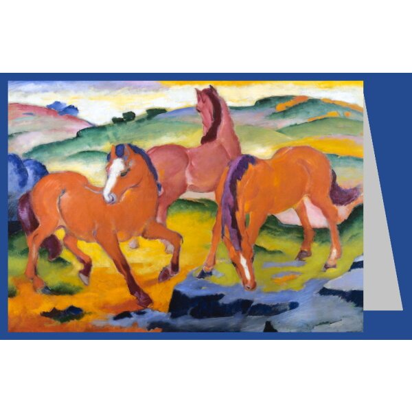 Franz Marc. Die roten Pferde, 1911