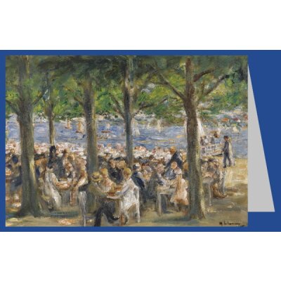 Max Liebermann. Gartenlokal an der Havel unter Bäumen