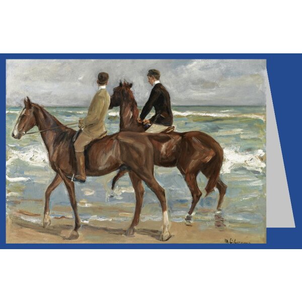 Max Liebermann. Zwei Reiter am Strand, 1901
