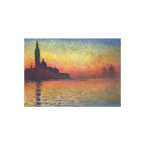 Claude Monet. San Giorgio Maggiore in der Abenddämmerung