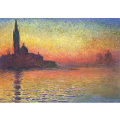 Claude Monet. San Giorgio Maggiore in der Abenddämmerung