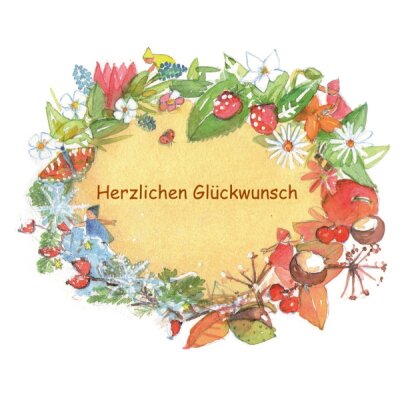 Stefanie Messing. Herzlichen Glückwunsch. DIN-A4 KD
