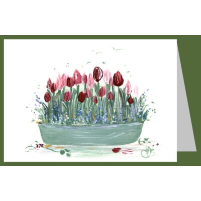 Hildegard Johanna Seeger. Tulpen in einer Schale, 2019