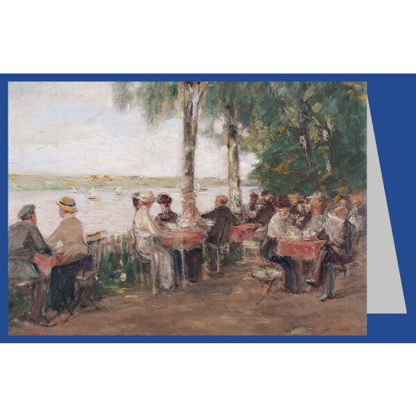 Max Liebermann. Gartenlokal am Wasser, 1915