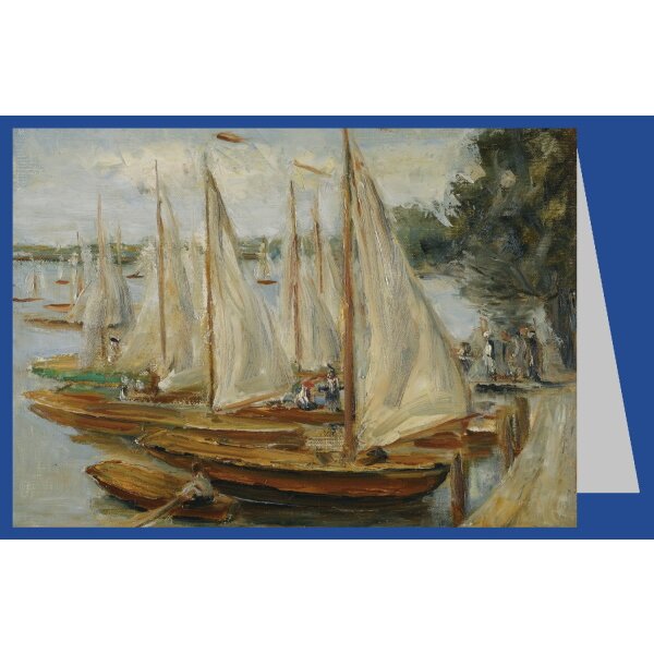 Max Liebermann. Segelboote am Wannsee, 1922