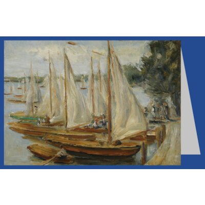 Max Liebermann. Segelboote am Wannsee, 1922