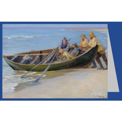 Peder Severin Krøyer. Fiskerbåd på Skagen Nordstrand, 1891