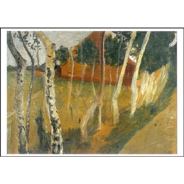 Paula Modersohn-Becker. Landstraße mit rotem Haus, 1902