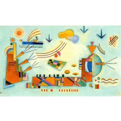 Wassily Kandinsky. Milder Vorgang, 1928