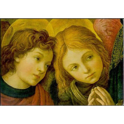 Filippino Lippi. Zwei Engel. Kunstdruck "E"