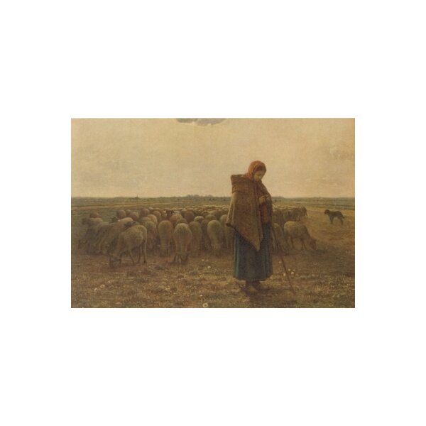 Millet. Die Schafhirtin, 1864