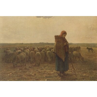 Millet. Die Schafhirtin, 1864