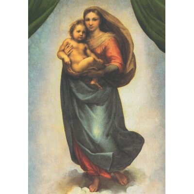 Raffael. Sixtinische Madonna, Ausschnitt. KD "E"