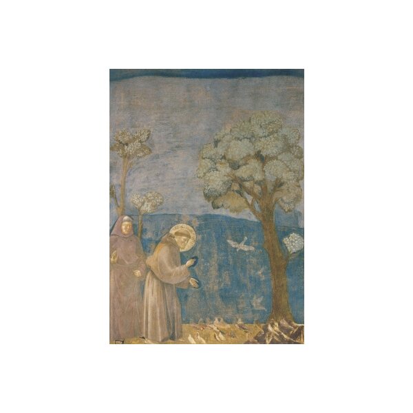 Giotto di Bondone. Franziskus predigt den Vögeln.KD "N"