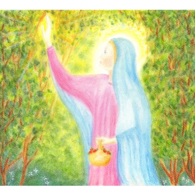 Hewel, Almut. Die Haselrute IV. KD 34 x 30,5 cm.