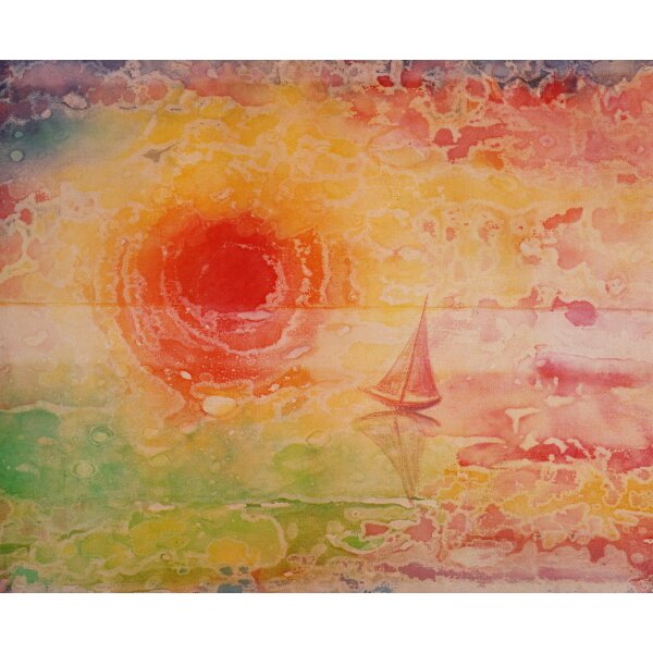 Hewel, Almut. Sonnenuntergang am Meer Kunstdruck