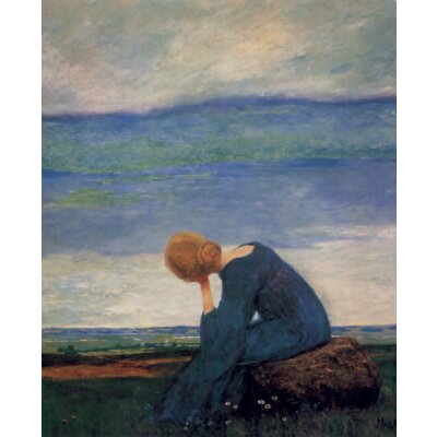 Heinrich Vogeler. Träumerei, 1906. Kunstdruck 19,4 x...