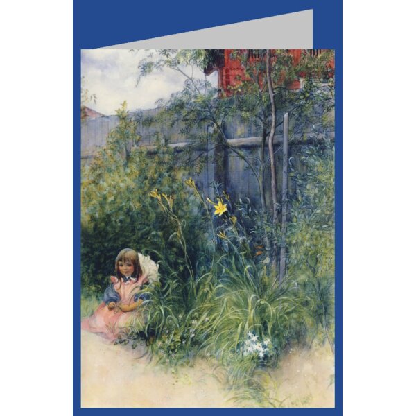 Carl Larsson. Brita im Blumenbeet, 1897