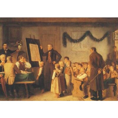 Albert Anker. Das Schulexamen, 1862. KK
