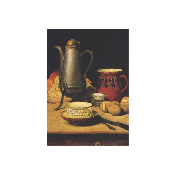 Albert Anker. Stilleben, Kaffee und Kartoffeln, um 1896. KK