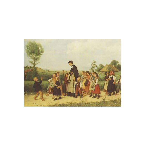 Albert Anker. Der Schulzpaziergang, "2. Wahl"
