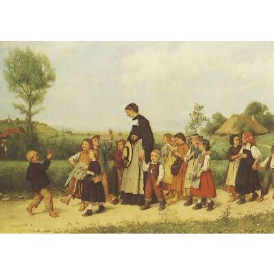 Albert Anker. Der Schulzpaziergang, "2. Wahl"