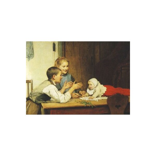 Albert Anker. Die drei Geschwister. KK