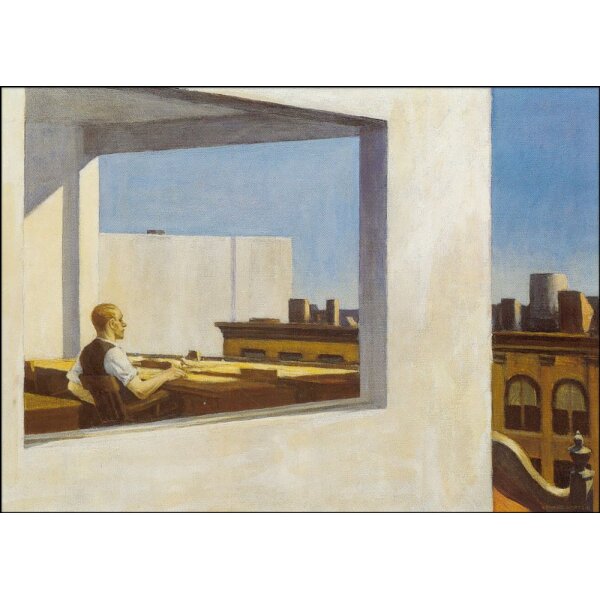 Edward Hopper. Office in a Small City, 1953