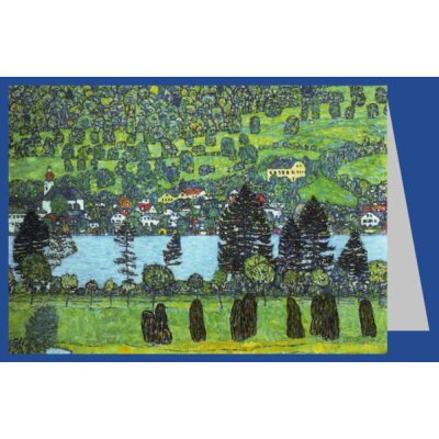 Gustav Klimt. Waldabhang in Unterach am Attersee, 1917