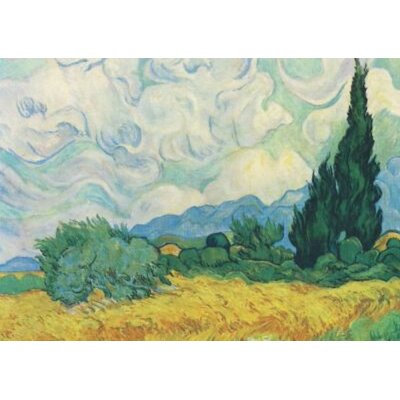 Vincent van Gogh. Getreidefeld mit Cypressen, 1889