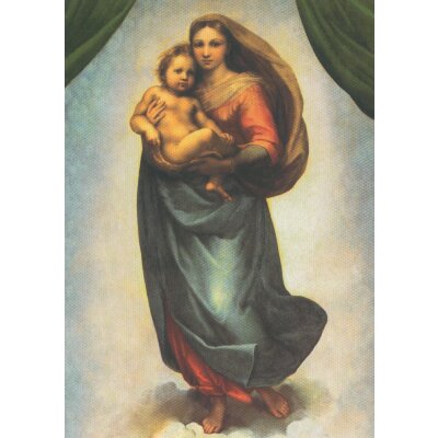 Raffael. Sixtinische Madonna (Mutter + Kind)