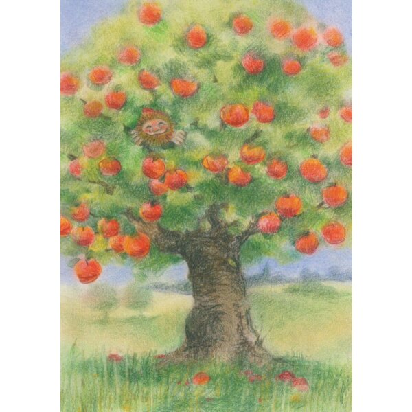 Sanne Dufft. Wichtel im Apfelbaum