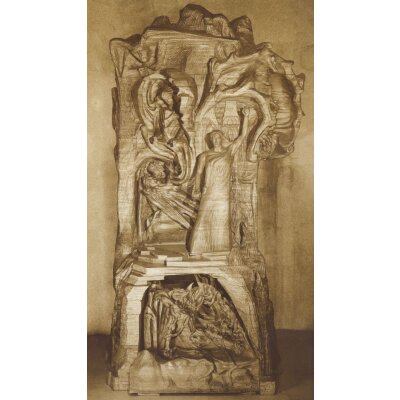 Rudolf Steiner. Christusstatue. Kunstdruck "A"