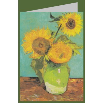 Vincent van Gogh. Drei Sonnenblumen in einer Vase, 1888