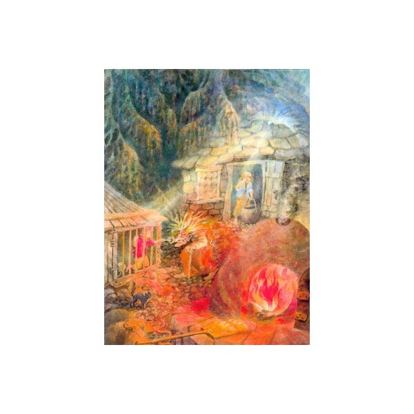 Gabriela de Carvalho. Hänsel und Gretel. Kunstdruck "E"